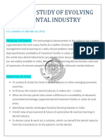 A Market Study of Evolving Indian Dental Industry