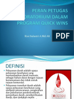 Peran Petugas Laboratorium Dalam Program Quick Wins