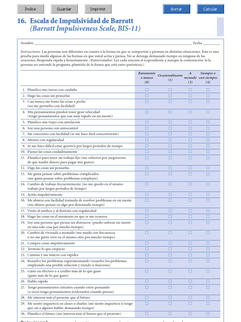 Barratt impulsivity scale dissertation 07 picture