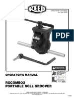 Rgcombo2 Portable Roll Groover: Operator'S Manual