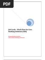 Job Cards - Work Flow For Core Banking Solutions (CBS)