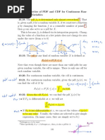 Properties of PDF and CDF For Continuous R.V.