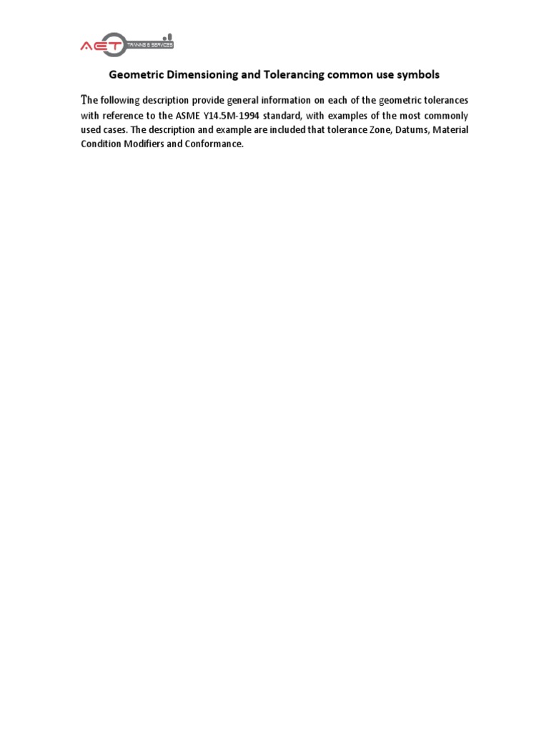 Appendix A Geometric Tolerances Pdf Cartesian Coordinate System