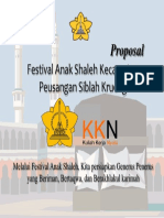 Festival Anak Shaleh Kecamatan Peusangan Siblah Krueng: Proposal