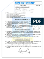 Class 9 Subjective Quadrilaterals