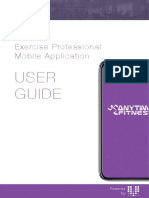 User Guide: Exercise Professional Mobile Application