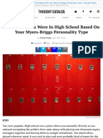 High School MBTI