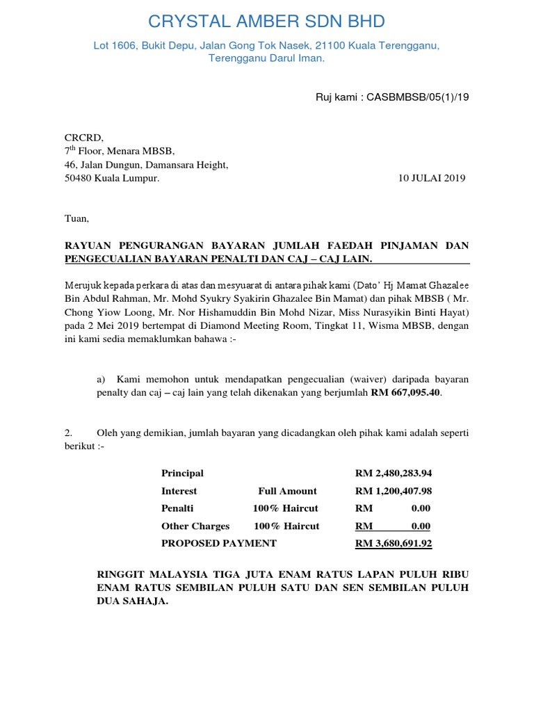 Surat Rayuan  PDF