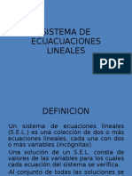 Sistemas de Ecuaciones Lineales