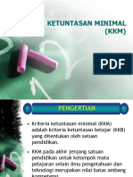 Kriteria Ketuntasan Minimal (KKM)