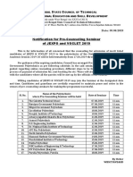 WB Polytechnic Counseling Seminar Schedule