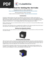 Mastering the 4x4 Rubik's Cube Yau Method | PDF | Recreational ...