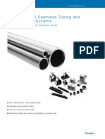 Stainless Steel Seamless Tubing and Tube Suppor T Systems: Fractional, Metric, and Imperial Sizes