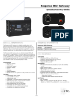 4267L1500 Response MIDI Gateway Datasheet RevA