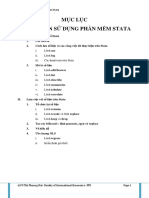 HƯỚNG DẪN SỬ DỤNG PHẦN MỀM STATA