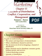 Channels of Distribution: Conflict, Cooperation, and Management