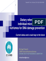 Dietary Reference Values of Individual Micronutrients and Nutriomes For DNA Damage Prevention