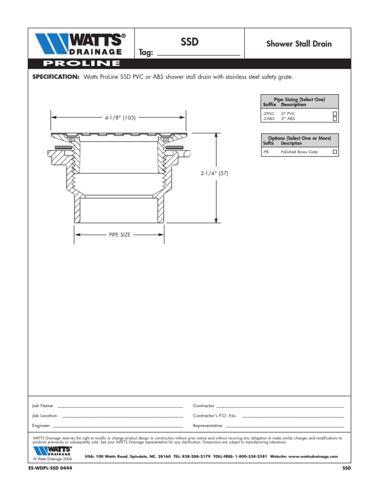 SSD Specification Sheet | PDF
