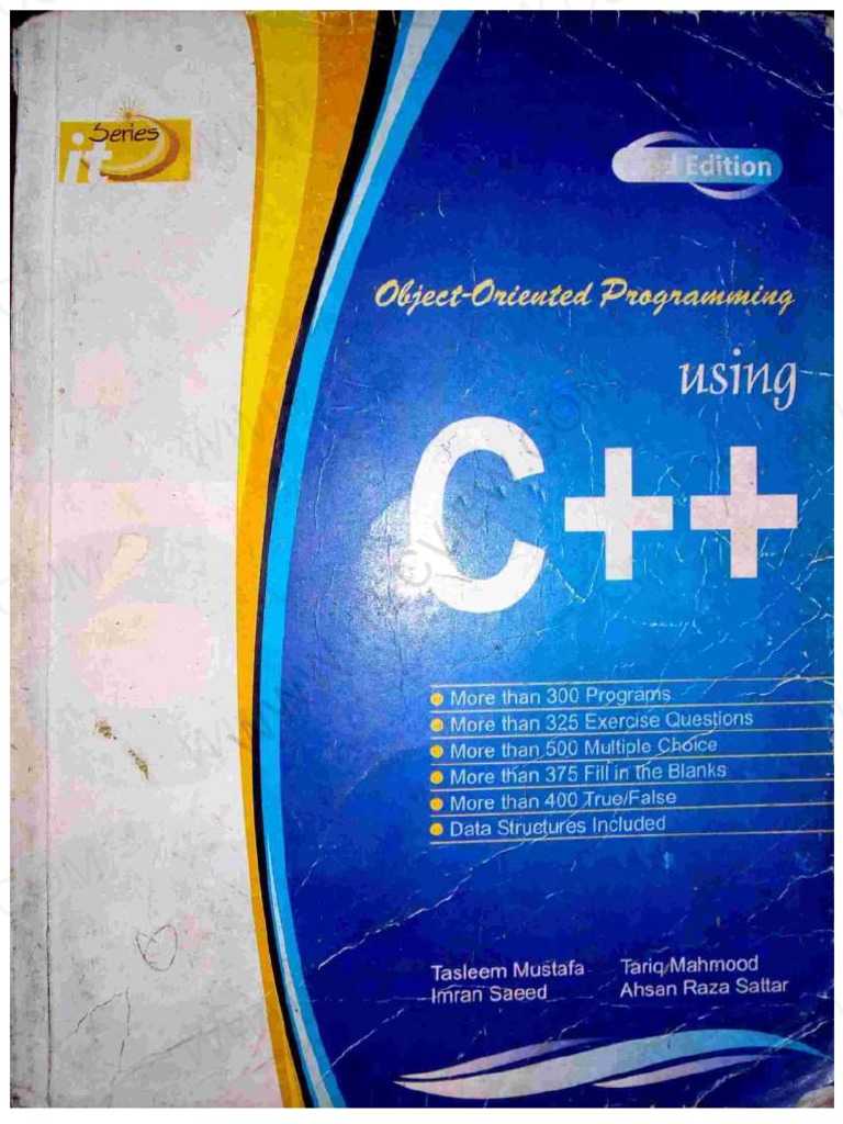 01 (OOP) Object Oriented Programming Using C++ (Tasleem Mustafa) | PDF ...