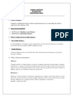 Computer Application Notes