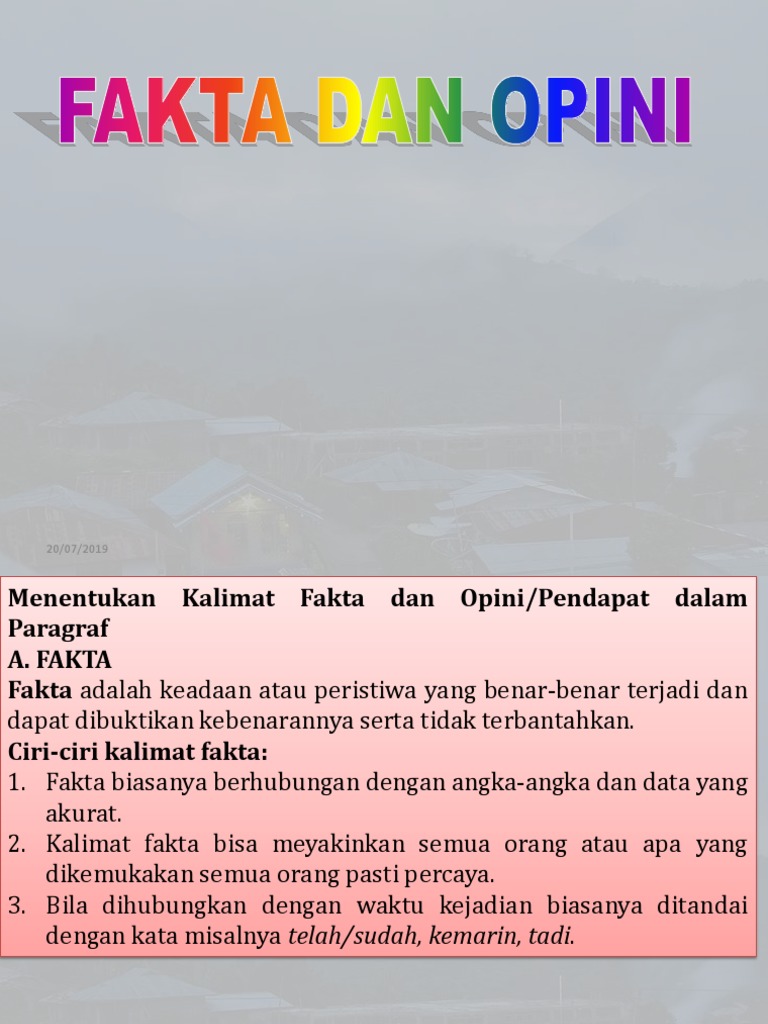Fakta Opini | PDF