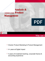 Financial Analysis & Tools For Product Management