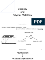 Viscosity and Polymer Melt Flow: Rheology-Processing / Chapter 2 1