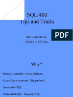 SQL/400 Tips and Tricks: Bill Fortenberry Books A Million