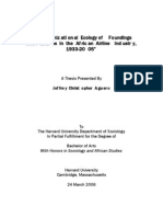 The Organizational Ecology of Foundings and Failures in The African Airline Industry, 1933-2005