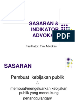 Sesi 8 SASARAN & Indikator Advokasi