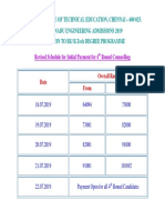 4th Round Revised Schedule