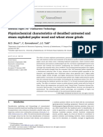 Physicochemcial Characteristis of Densified Unreated and Steam Exploded Poplar Wood and Wheat Straw Grinds