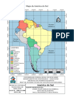 Mapa América Do Sul