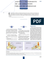 Evaluación y Tratamiento de Los Esguinces de Tobillo en Urgencias