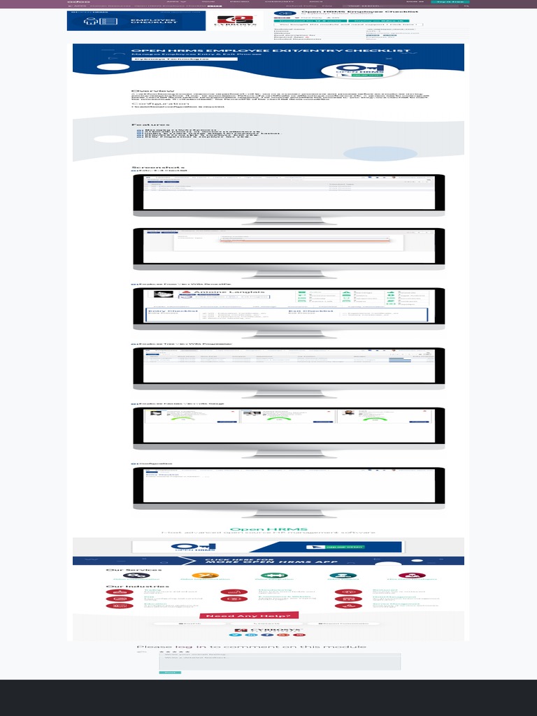 Open HRMS Employee Checklist App | PDF | Point Of Sale | Human Resource ...