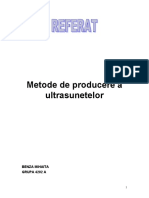 Producerea ultrasunetelor