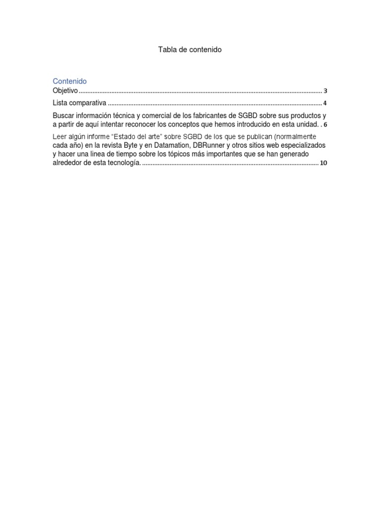 Análisis de Model 204 en SGBD | PDF | Postgre Sql | Mongo Db