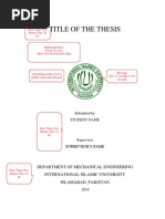 MUET Thesis Format Guidelines | PDF