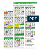 2019-20 School Calendar Color Final