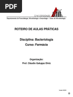 Roteiro Para Aulas Práticas Bacteriologia 2018 Versão 02 2018