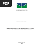 GERENCIAMENTO DE FLUXOS DE ALIMENTOS DA FEIRA ATACADISTA DE ABASTECIMENTO DE PLANALTINA, DISTRITO FEDERAL