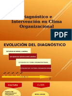 Diagnóstico e intervención en clima organizacional