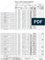 School Form 1 (SF 1) School Register