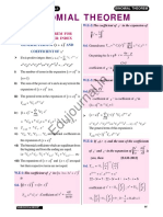 Binomial Theorem Theory