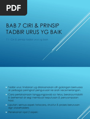 Tadbir Urus Pdf