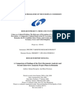 A Comparison of Findings of The First (Documents Analysis) and Second (Interviews Analysis) Project Phase in Romania