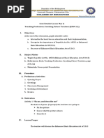 Semi Detailed Lesson Plan