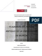 Filigranas de La Biblioteca Universidad de Murcia