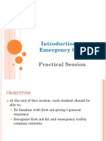 Introduction To Emergency Care: Practical Session
