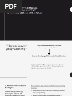 Linear Programming: Model Formulation and Graphical Solution